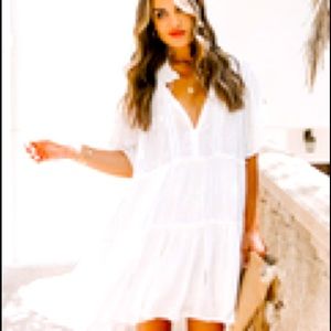 Vici Eyelet Babydoll Dress